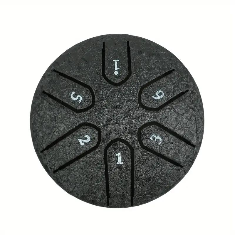 3-дюймовый набор язычковых барабанов из легированной стали - 6 нот, мини-ударный инструмент для медитации, йоги и звукового исцеления