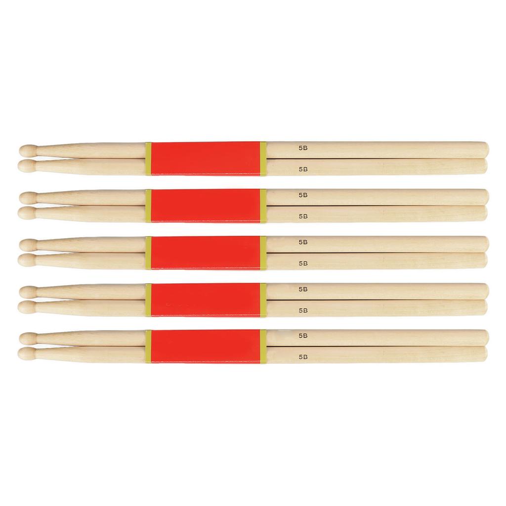 12 Pairs Maple Drum Stick 7A Wood Drumstick for Beginners Student Rock Band Percussion Accessories