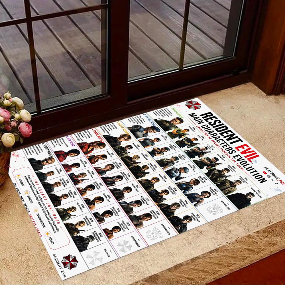 Umbrella Corporation Logo Floor Mat Suitable for Hallway Playrooms Outdoor Living Rooms Antislip Carpet Decorate Offices Best for Christmas
