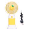 Mini Handheld Fan Cartoon Design Strong Wind USB Rechargeable Mini Portable Fan for Travel Office