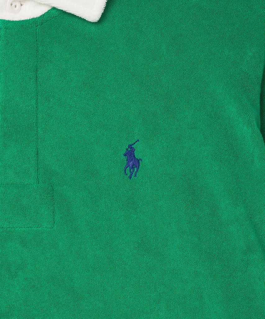POLO RALPH LAUREN W Crop Terry Rugby Shirt - Green
