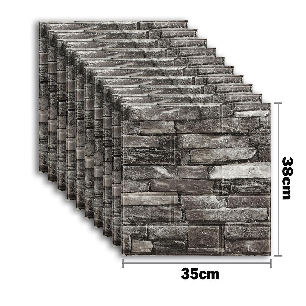 45 шт. 3D пенопластовые наклейки на стену, панели, кирпичные водостойкие клейкие обои для гостиной, спальни, дома, дома, декора для ванной комнаты