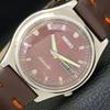Б/У винтажные мужские часы SEIKO 5 AUTOMATIC JAPAN с коричневым циферблатом a434955-2 R122-a434955