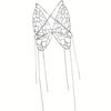 Sexy One-piece Hollowed Out Rhinestone Thoracic Chain Fashion Personality Butterfly Bra Body Chain Accessories
