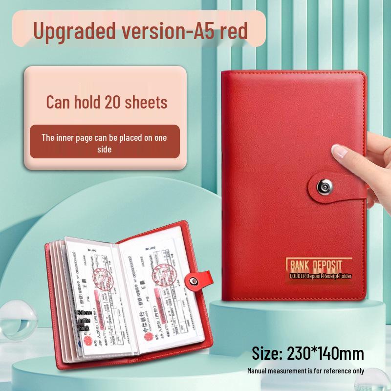 Многофункциональный большой сертификат депозита и зажим для денег для банковского использования