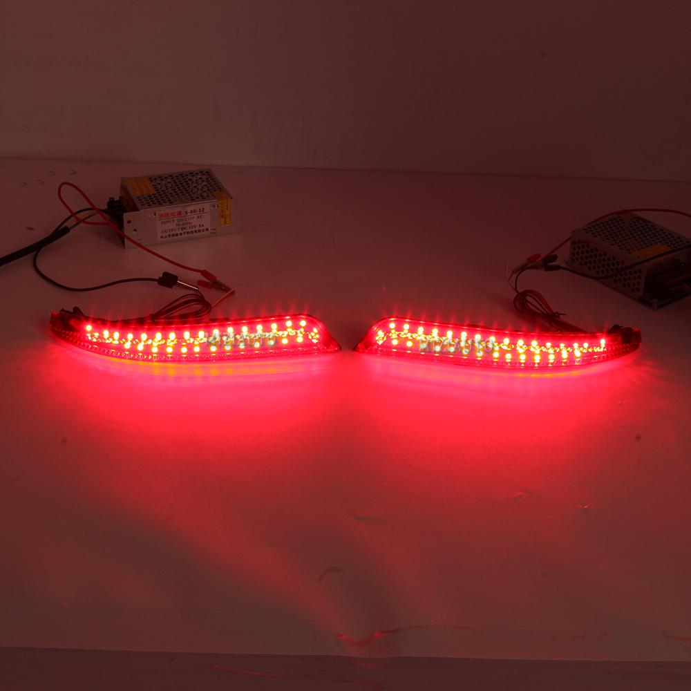 Rear Brake Tail Lights For Nissan Almera Bluebird Sylphy 2009-2011 LED Rear Bumper Reflector Lamps Turn Signal Fog Lamp