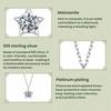 S925 Sterling Silver 1-Carat Sparkling Moissanite Necklace