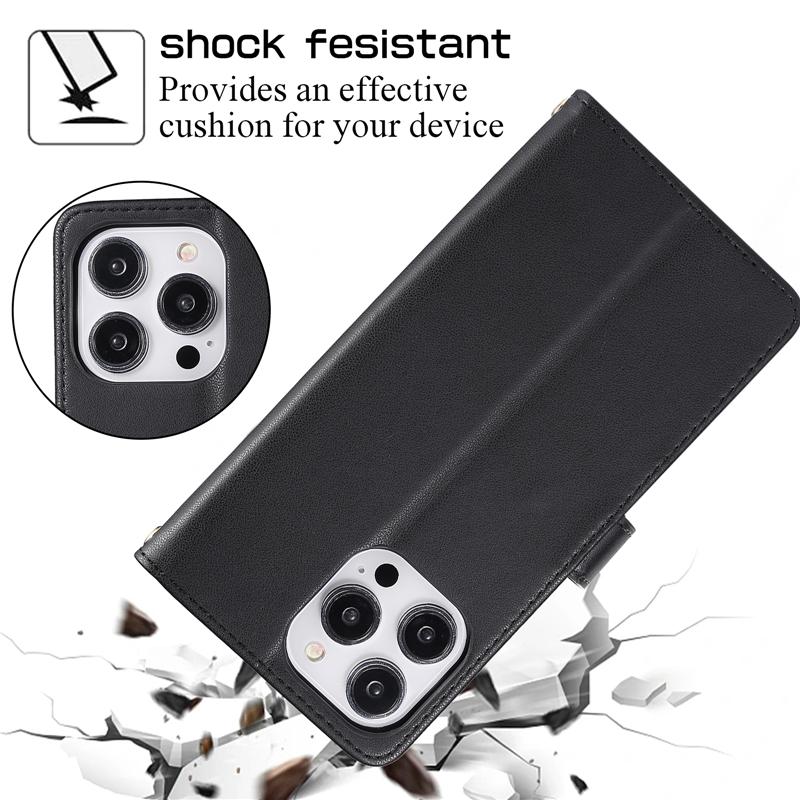 Кожаный чехол-бумажник на ремешке с молнией для телефона XiaoMi 12T 11T POCO X3 NFC F3 RedMi Note 10S 11 12 для Google Pixel 8 Pro 7A 7 6A 6, откидная крышка с веревкой на запястье