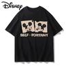 Дисней Микки Маус Ретро Автопортрет Унисекс Футболка Оверсайз Винтажная Хлопок Повседневная Короткая Удобная Модная Футболка