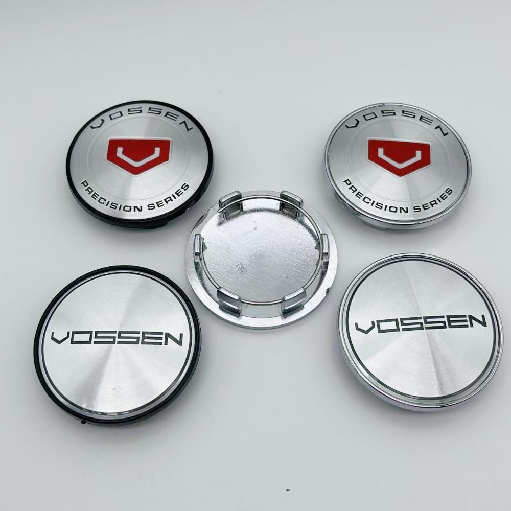 4pcs Vossen Logo Emblem Car Wheel Center Caps 69MM (56MM I.D) for Wheels Rim Hubcaps Hub Centre Cover Replace Car Accessories