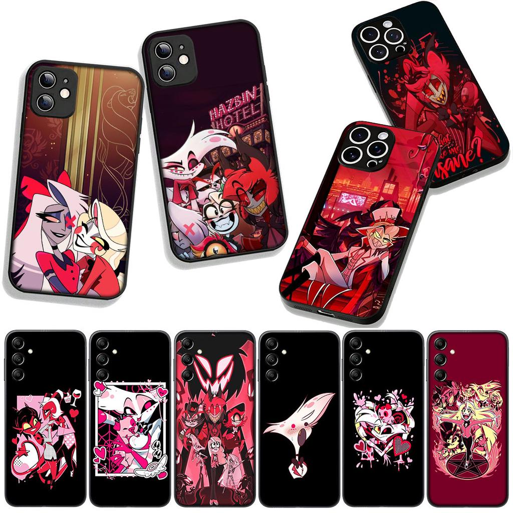 H-Hazbin Hotel Charile Angel Dust for Samsung Galaxy A36 A17 A26 A07 A35 A54 A53 A13 A33 A34 S8 S9 S20 S21 FE S10 Plus Case