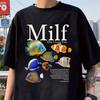 Футболка с коротким рукавом MILF Man I Love Fish Любитель Рыбалки Мужская Одежда Футболка Мужская Графические Футболки Мужская Футболка для Мужчин Ropa Hombre