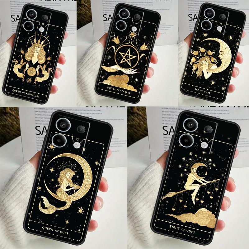 Чехол с изображением тотема ведьм и луны Таро для Xiaomi Redmi Note 12 11 10 9 8 13 Pro Plus 12S 11S 10S 9S 10A 9C 10C 12C 13C