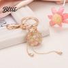 Colorful Tassel Keychain Money Bag Rhinestone Design Lucky Shape Key