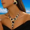 Alloy Spiral Snail Clavicle Chain Adjustable Charm Bridal Jewelry Elegant Women Choker