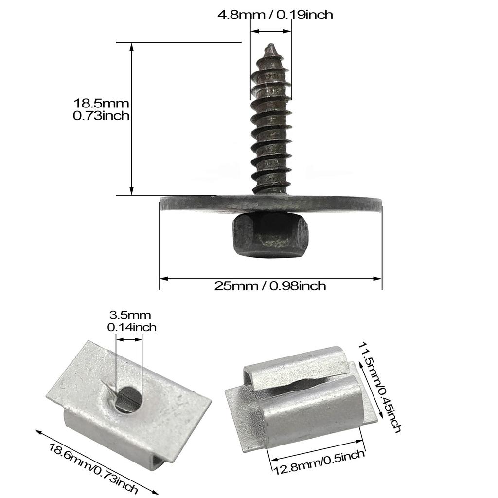20x для MERCEDES BENZ CES SL SLK W204 W203 крышка поддона двигателя брызговик винты шайбы гайки болт A2019900536 A0019949845