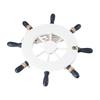 Mediterranean Style Nautical Home Beach Art Decoration Crafts Wall Decor Ship Steering Wheel Wooden Boat Hanging Decoration