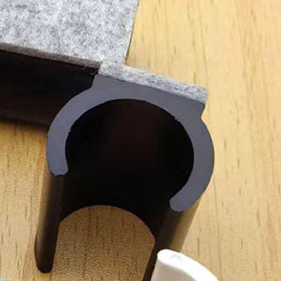24 шт. Пластиковые протекторы для ножек стула для защиты пола U-образные колпачки для ножек мебели Легкая установка Нескользящие накладки для стула