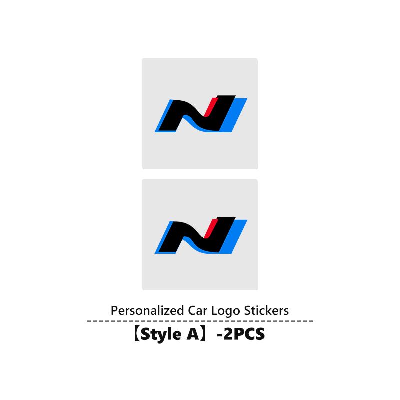 Auto Stickers Car-Styling Logo Interior Decorative Accessories For Hyundai N LINE i30 i20 Sonata Accent Tucson Elantra Azera AAA1