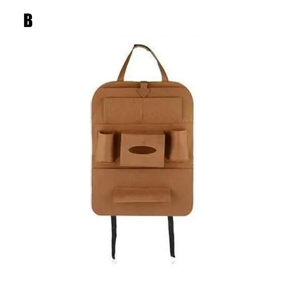 Car Seat Backrest Protector Multi-functional Storage Bag Universal Car Back Seat Storage Bag Organizer Car Accessories
