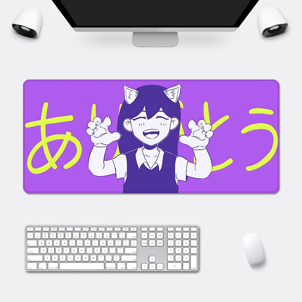 Cartoon Cute Omoris Mousepad HD Printing Computer Gamers Locking Edge Nonslip Mouse Pad XXLxcm Keyboard PC Desk Pad