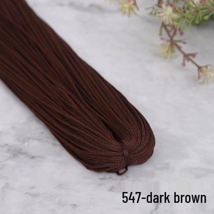 1mm Fine Ice Silk Crochet & Knitting Thread – Ideal for DIY Bags, Sandals, or Summer Hats