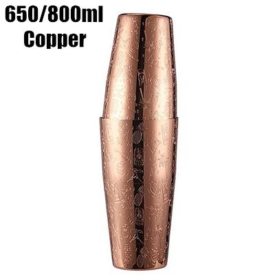 500ml/800ml Engraving Skull Stainless Steel Cocktail Boston Bar Shaker Bar Tools Barware