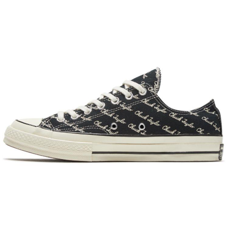 Converse Chuck 70 Low 'Принт с рукописной подписью - Черный Эгрет' 167698C