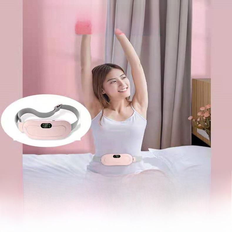 Перезаряжаемый цифровой пояс для согревания матки для девочек: Тепло, массаж и защита талии для облегчения дисменореи