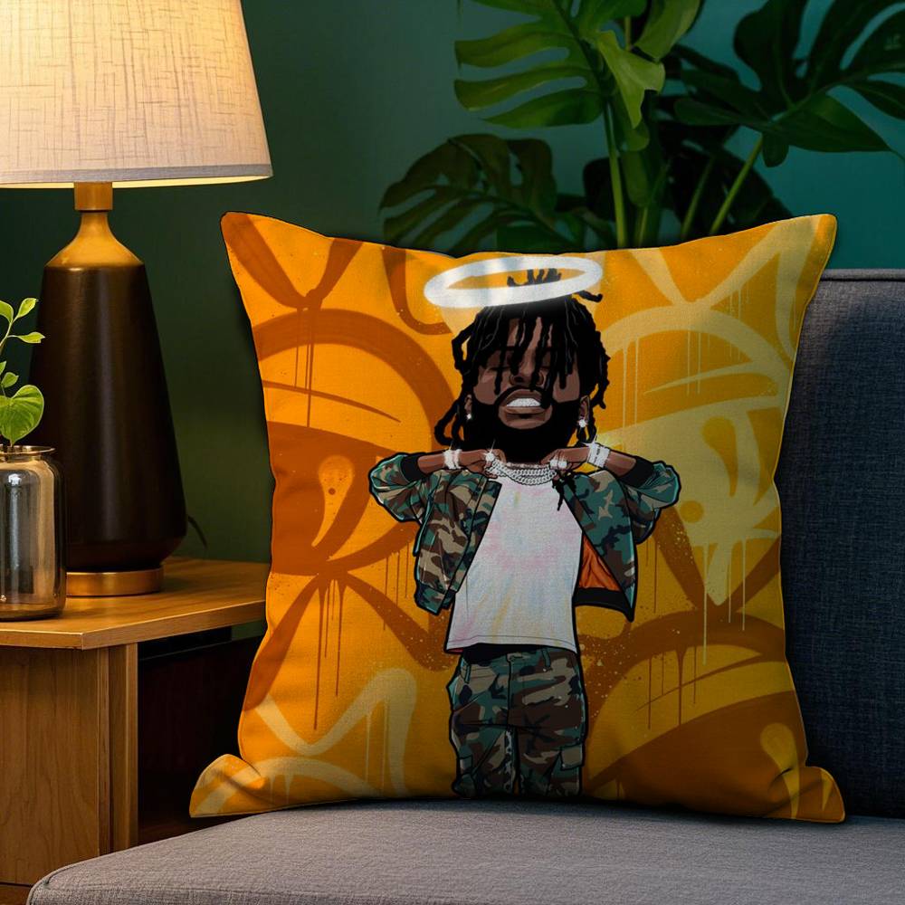Наволочка с изображением рэпера C-Chief K-Keef для дивана, гостиной, спальни, с двусторонней печатью, квадратная подушка, наволочка для подушки для сна
