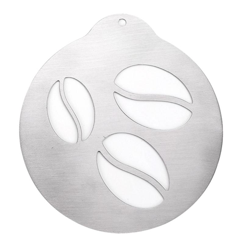 5 PCS/set Stainless Steel Lattes Art Stencils  Cappuccinos Art Templates