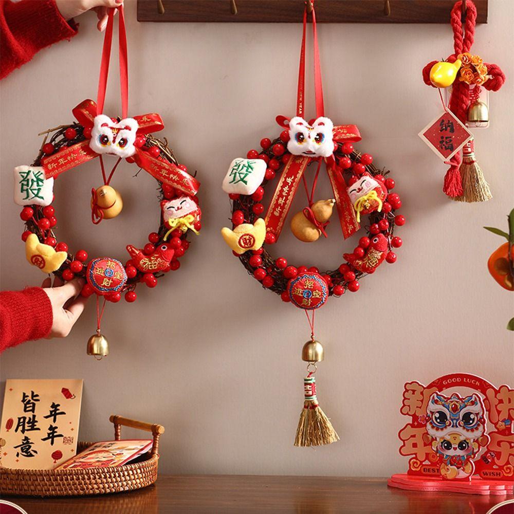 Traditional Spring Festival Wreath New Year Decor Spring Festival Ornament Festival Decoration