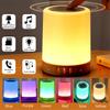 RGB Touch Bedside Lamp with Bluetooth Speaker USB Rechargeable Color Changing Dimmable Night Light for Bedroom Home Decoration
