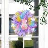 Hanging Easter Dwarf Rabbit Wreath Handmade Door Hanging Garlands  Kids Gifts