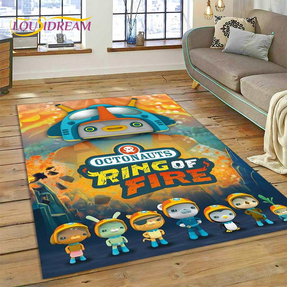 3D Мультяшный Коврик The Octonauts Barnacles, Ковер для Гостиной Спальни Дивана, Декоративный Придверный Коврик, Детский Нескользящий Коврик для Пола