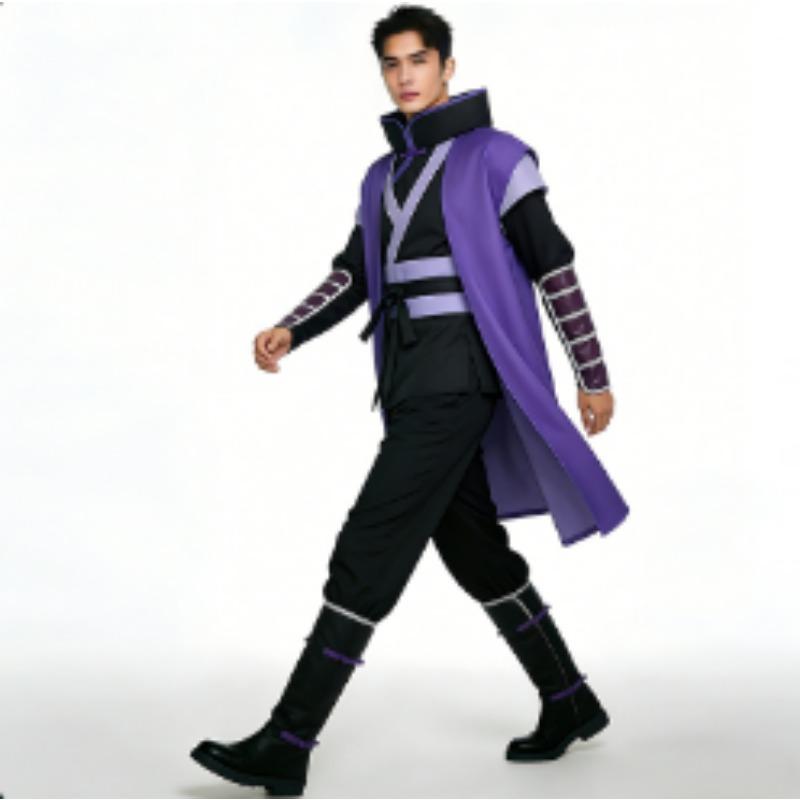 Qi Shadow Assassin Cosplay Performance Set, Scissor Seven Anime Game Full Role Play Outfit