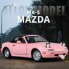 1/24 Mazda MX5 Модель легкосплавного автомобиля Звук и свет Инерционный механизм Детская игрушка Коллекционные предметы Подарок на день рождения