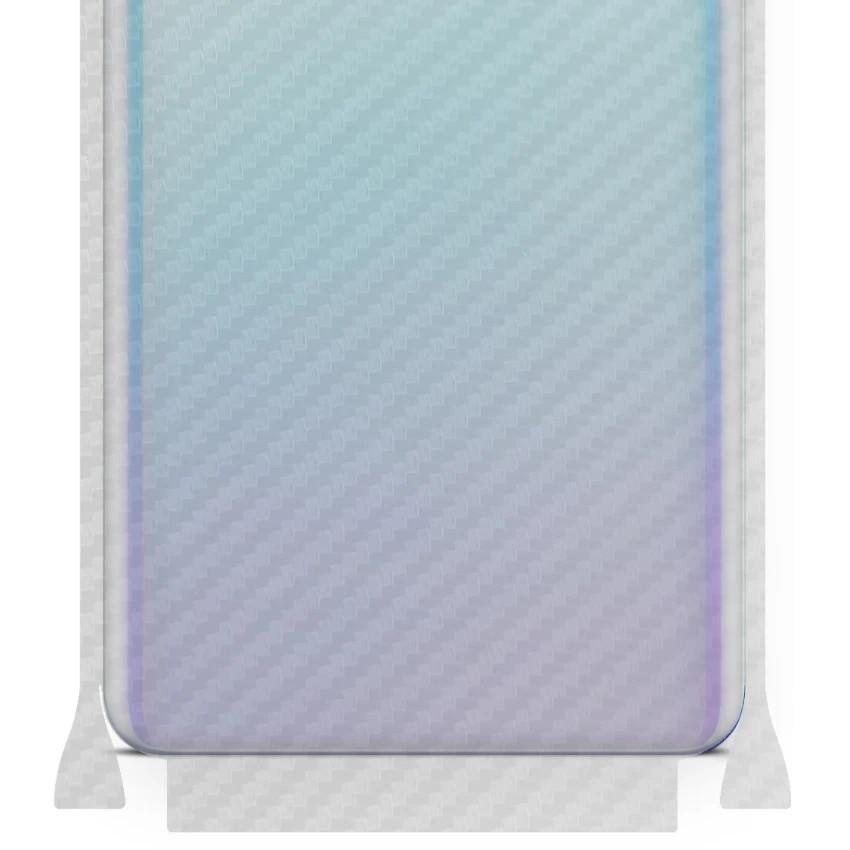 apgo Protective Skin Sticker for the Back+sides Compatible with Samsung Galaxy S20 5G, Full Wrap Film, Foil, Vinyl - Pattern Transparent Carbon