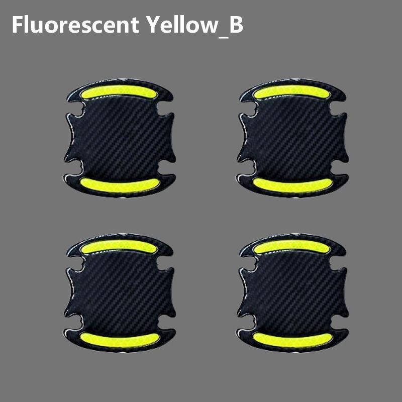 4 шт., светоотражающая 3D универсальная наклейка на дверь автомобиля, клейкая лента, открытые наклейки, предупреждающий знак, ночное безопасное вождение, освещение, светящийся декор, наклейки на автодвери