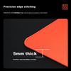 Mouse Pad, Red Dye Solid Color, Waterproof Smooth Extra Large Office Desk Pad, Rubber Bottom, Black, Fine Surface, 480*400*5