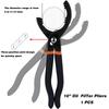 1pc 12 Inch Car Oil Filter Pliers Clamp Type Oil Filter Remove Disassembly Tool Filter 15 ° Bend Grip