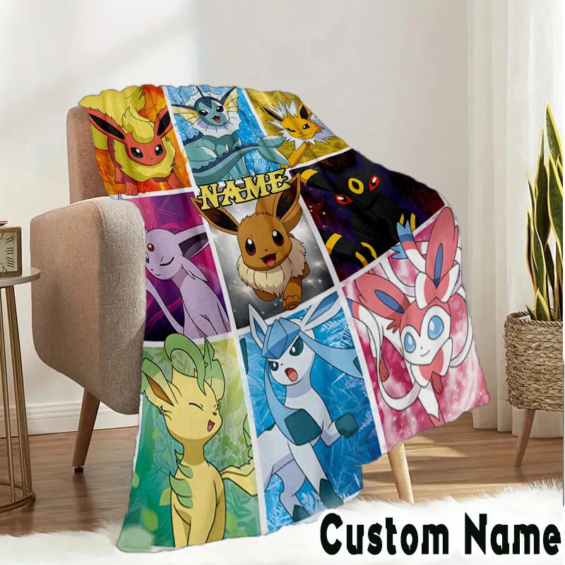 Custom Name Pika Blanket Bedding Blanket Picnic Blanket for Women Men, Throw Blankets for Couch Bed, Christmas and Halloween gifts