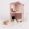 Kids' Wooden Dollhouse Castle Villa Playset - Perfect Birthday Gift