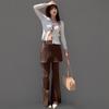 New Arrivals Open Run Women Bootcut Ribbed Wrap Pants