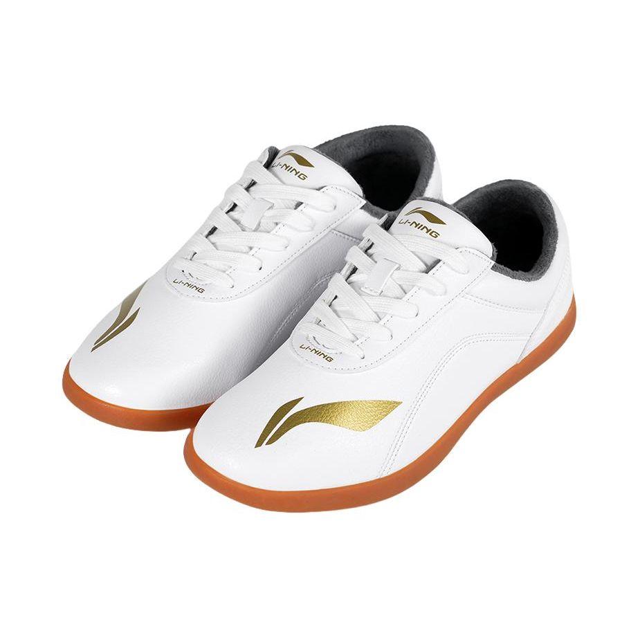 Li-Ning Амортизирующие нескользящие низкие повседневные туфли унисекс кроссовки белые ADBL005-1