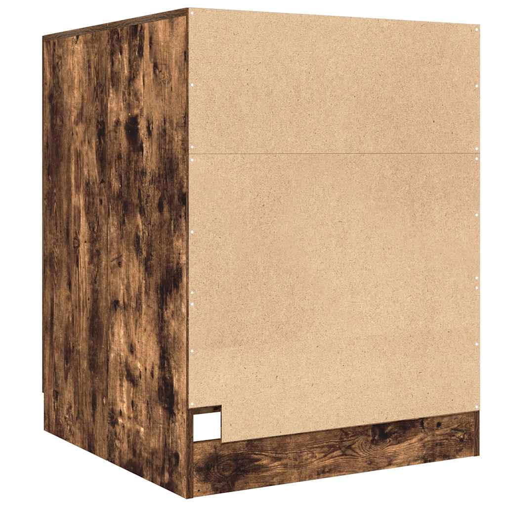 Washing Machine Cabinet Smoked Oak 71 x 71.5 x 91.5 cm