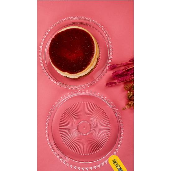 6 Pieces Round Beaded Mica Serving Tray, Coffee Serving Tray, Beaded Tray, Coffee Serving