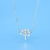 Korean Style Diamond Clavicle Necklace - Christmas Tree Pendant for Women