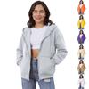 Women's Off Shoulder Zipper Hoodie Sweatshirt Fashion Clothing Casual Jacket