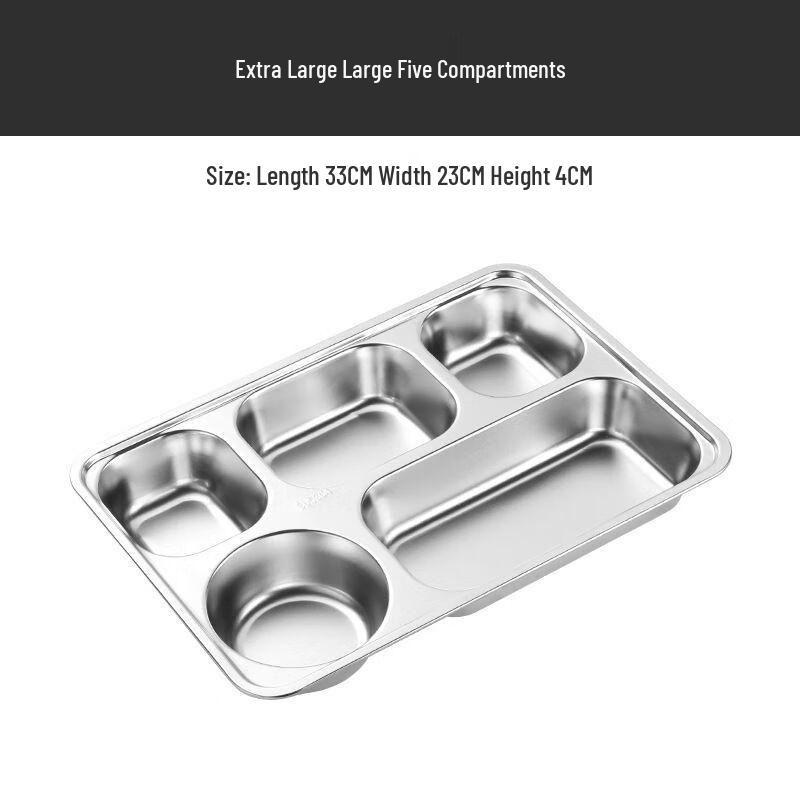 Anmu 304 Stainless Steel 5-Compartment Lunchbox with Lid